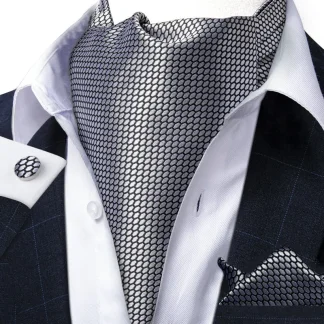 Polka Dot Pattern Ascot Tie